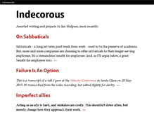 Tablet Screenshot of indecorous.com